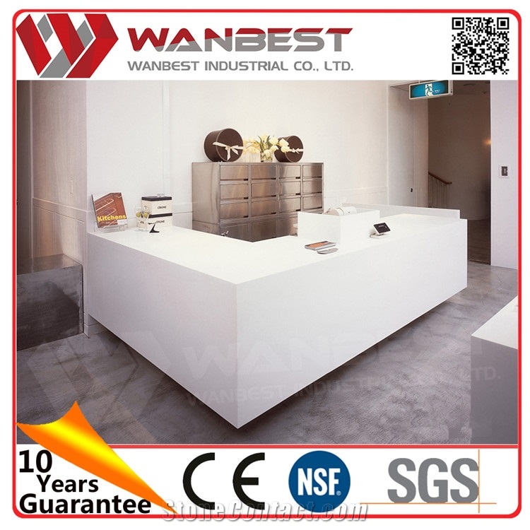 China Manufacture Useful Large Reception Desk Wanbest Stone Reception Desk