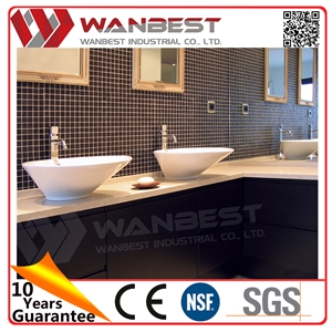Furniture China Factory Artificial Stone Sinks Wall-Mounted Lowes Bathroom Wash Sinks