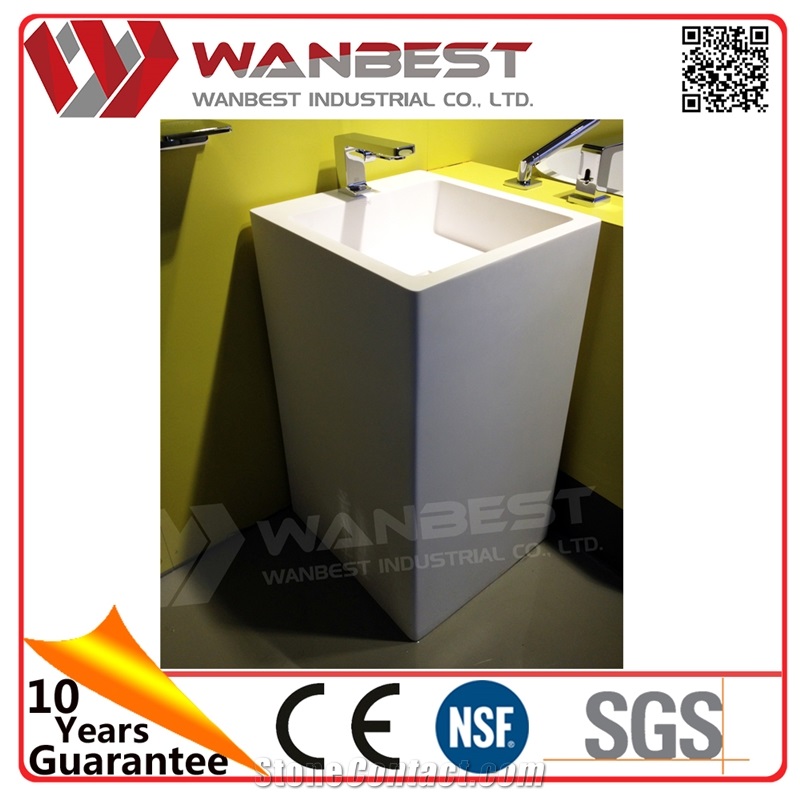 Indoor Stone Furniture Solid Surface Stone Bathroom Vanity Cabinets