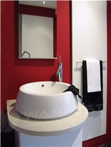 New Ideas Corner Bathroom Oval Sinks Manmade Stone Country Style Bathroom Wash Sinks