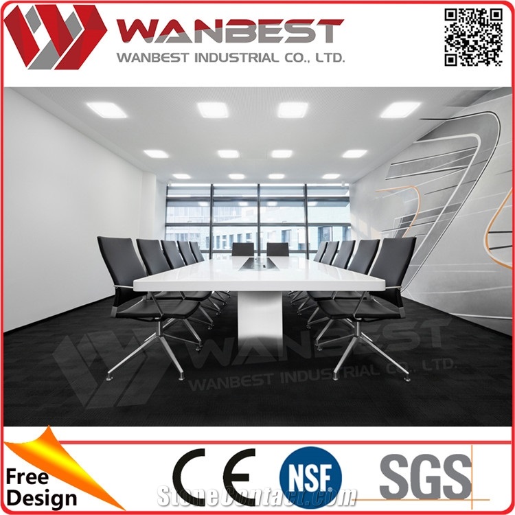 Wholesale Cheap Supreme Quality Detachable Manmade Stone Office Furniture Conference Tables