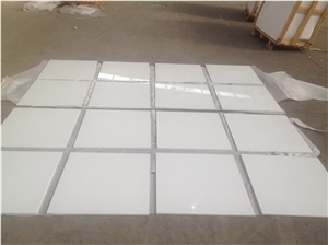 Super Nano White Crystallized Glass Stone Slabs Tiles for Countertops