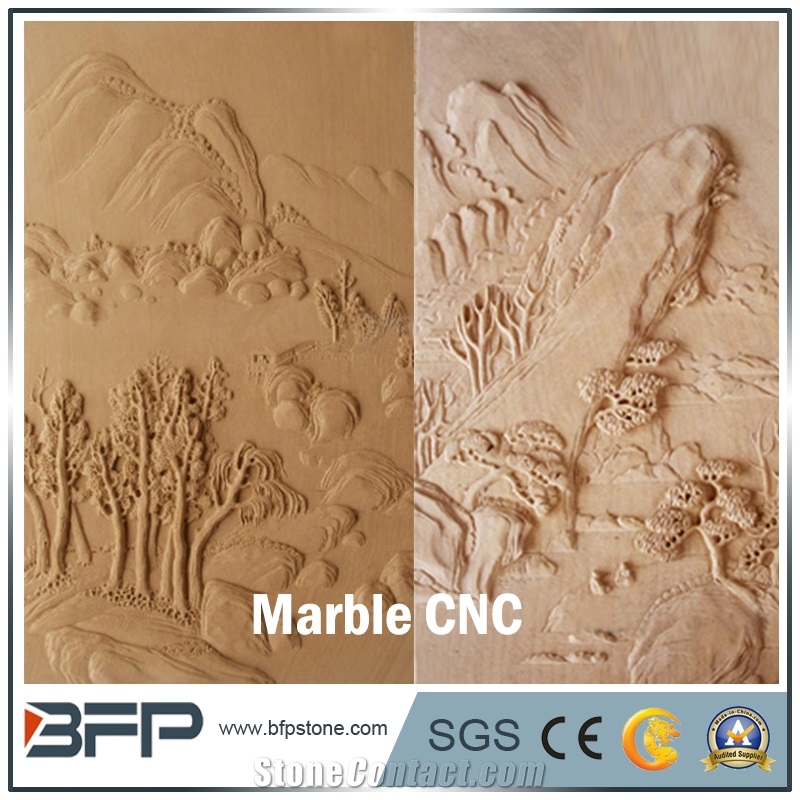 Cnc Marble Panel, Marble Wall Tile for High End Wall Decoration and Cladding