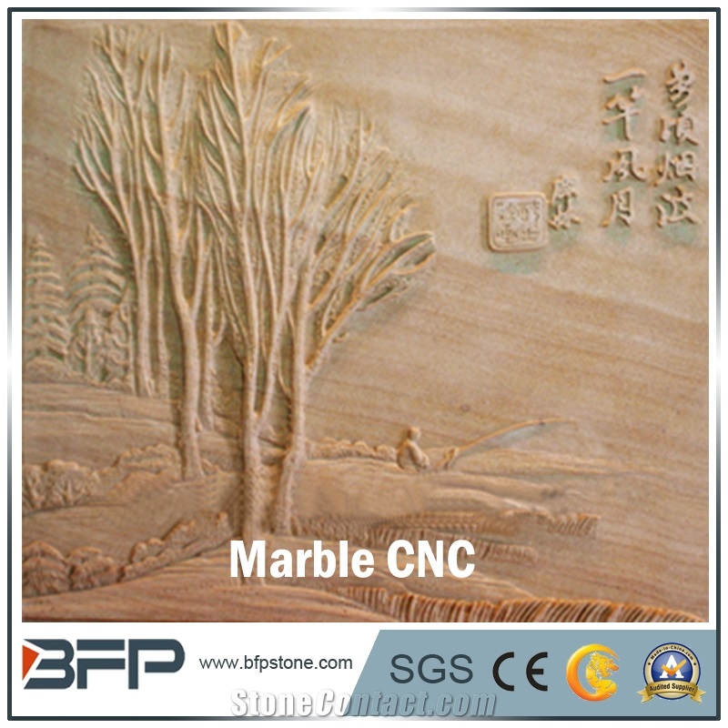 Cnc Marble Panel, Marble Wall Tile for High End Wall Decoration and Cladding