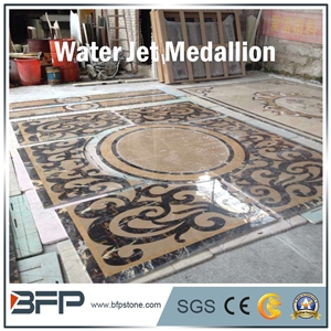 Design Idea, High-End Marble Medallion, Water Jet Medallion, Rosettes Medallion for Luxurious Hotel Floor and Wall Cladding