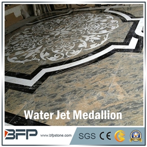 Design Idea, High-End Marble Medallion, Water Jet Medallion, Round Medallion for Luxurious Hotel Floor Covering and Corridors