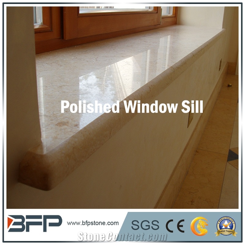 High End Yellow and Beige Marble Window Sill, Panel