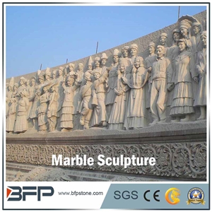 Human Marble Sculpture and Statues, Handcarved Sculpture for Landscape or Square