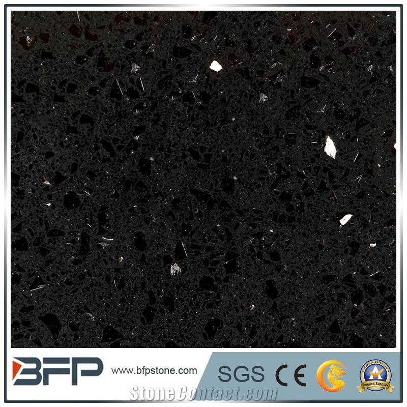 Popular Quartz Stone Tiles,Black Quartz Stone,Polished Quartz Slabs