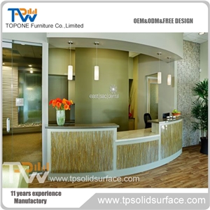 Fabulous Round Shape Solid Surface/Man-Made Stone Solid Surface Retail Round Counters