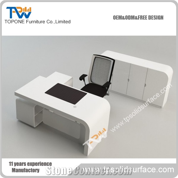 Modern Home 1 Person Office Desk Counter Furniture Design