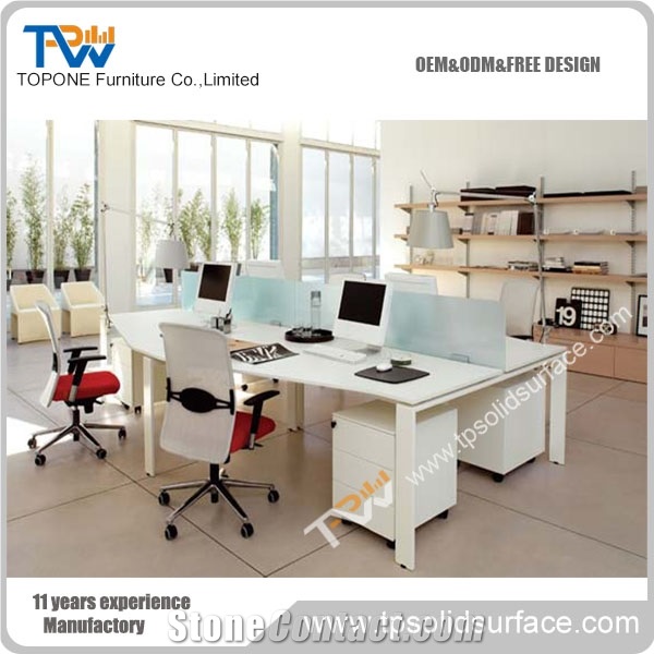 Newest Reliable Quality Office Staff Desk for 8 People