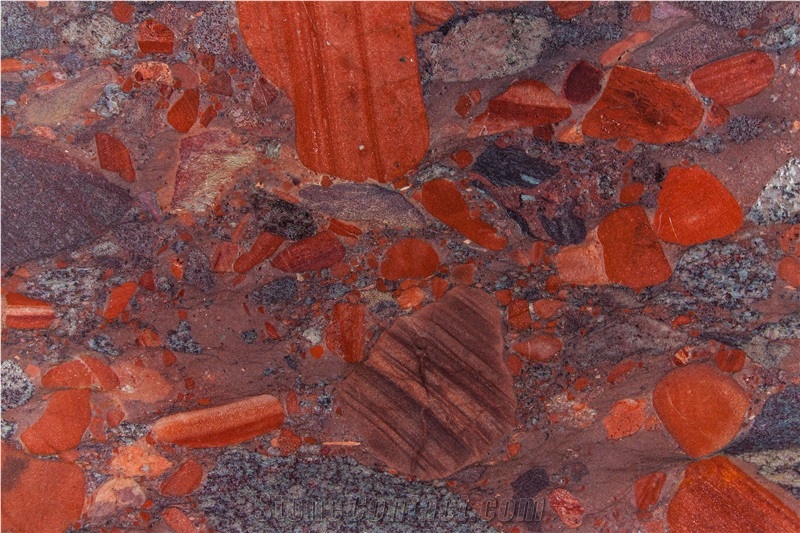 Rosso Marinace Granite Slabs Polish, 2cm