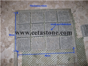 G654 Top Flamed Other Cut Meshed Cobble Stone&Paving Sets & Garden Paving& Walk Pavers
