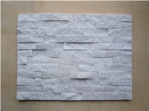 China Cheap White Quartzite , Popular White Quartzite Culture Stone Stack Stone for Wall Cladding, Decoration