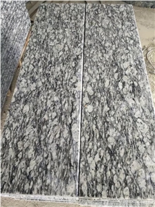 China Surf White Sea Wave White Flower Spary White Granite Polished Stairs Steps
