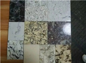 Calacatte White Colors Nano Solid Surface Artificial Quartz Stone Slabs for Bathroom Countertops Vanity Tops