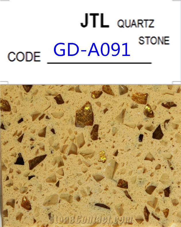 Golden Diamond Quartz Stone for Bathroom Vanity Countertops Solid Surface Tops