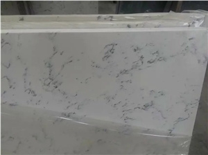 Stripe Calacatte Colors Big Size Thickness is 30mm Popular in Usa Market China Best Quality Snow White and Crystal Black Grey Dawn Quartz Marble Stone Kitchen Solid Surface Countertops Bar Worktops