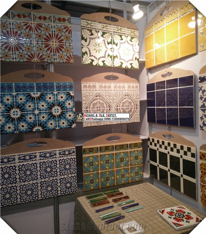 Handmade Tile,Hand Painted Wall Tile, Ceramic Pattern Tile,Kitchen Tile