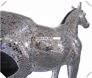 Horse Made by Mosaic, Art Horse Mosaic