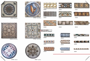 Marble Border,Culture Border,Mosaic Medallion Border Decos