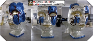 Mosaic Mask Pattern, House Mask Decorations