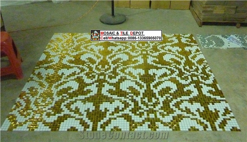 Mosaic Medallions,Glass Mosaic Pattern,Mosaic Design,Customized Mosaic Pattern