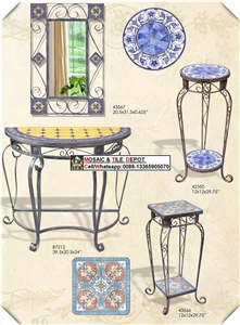 Mosaic Tea Tables,Mosaic Round Tables,Mosaic Dinner Tables