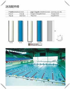Pool Brick, Parts Tiles,Beach Tiles for Swimming Pool