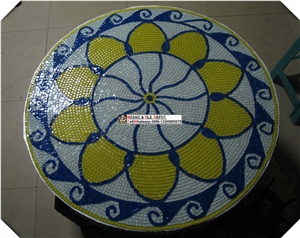 Poold Mosaic Pattern,Round Mosaic Medallions for Pool