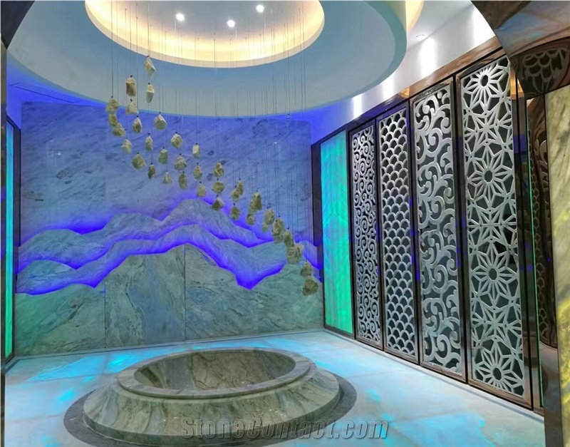 Wall Cladding Blue Marble Slabs & Tiles, China Blue Marble