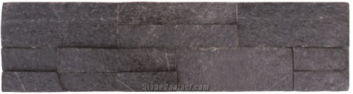 Black Quartzite, Culture Stone, Black Flamed Quartzite Wall Cladding