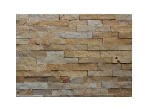 Gc-114 Yellow Travertine/Cultured Stone/Stone Veneer/Wall Stone