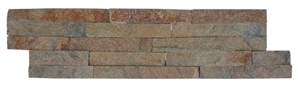 Rusty Cultured Stone, for Wall Cladding, Stacked Stone Veneer, Thin Stone Veneer, Ledge Stone