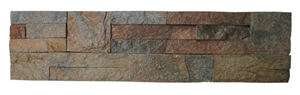 Rusty Cultured Stone, for Wall Cladding, Stacked Stone Veneer, Thin Stone Veneer, Ledge Stone