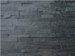 Black Quartzite Culture Stone/Veneer/Wall Cladding 15*60