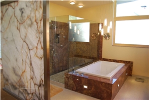 Natural Exotic Quartzite Bathroom