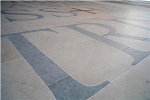 Floor Patterns / Lettering Slabs & Tiles, Ataija Azul Limestone Floor Tiles