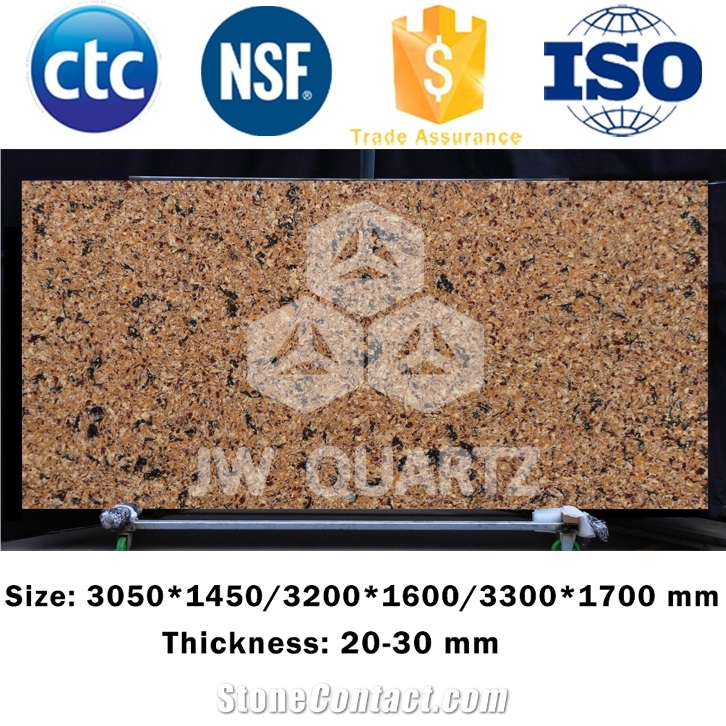 Jw-6802 Quartz Stone Slabs & Tiles, Solid Surface Engineered Stone
