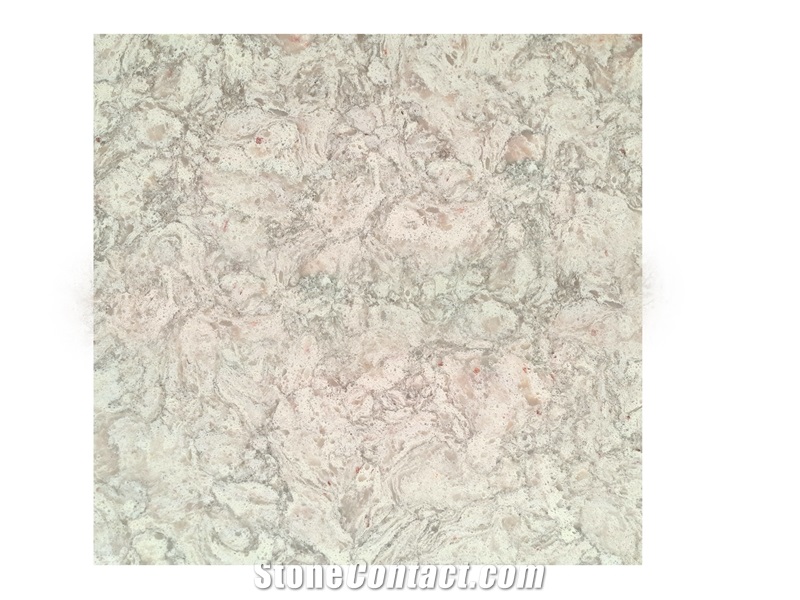 Jw Pear Yellow-Sweet Artificial Quartz Stone Slab for Wall Cladding and Countertop