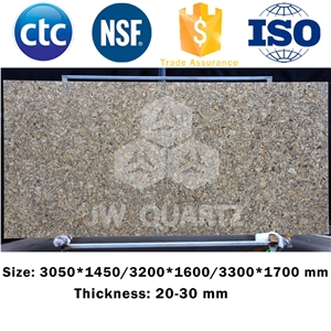 Jw Rare Steak-Excellent Artificial Quartz Stone Slab for Countertop and Wall Cladding