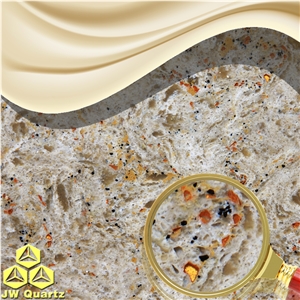 Jw Treasure Vally-Gorgeous Engineered Quartz Stone Slab for Countertop and Window Sill