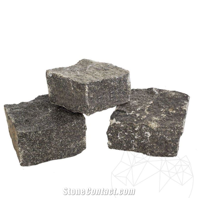 Anthracite Granite Splitface Cobblestone