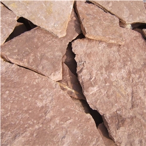 Macedonia Polygonal Red Limestone Flagstone
