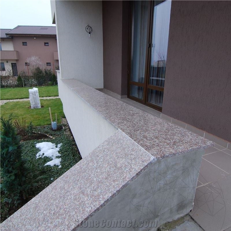 Peach Red Granite Polished Cut-To-Size Slabs 2 cm