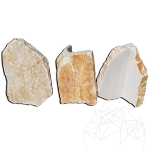 Rock Face Pepem Polygonal Marble (Corner Piece)