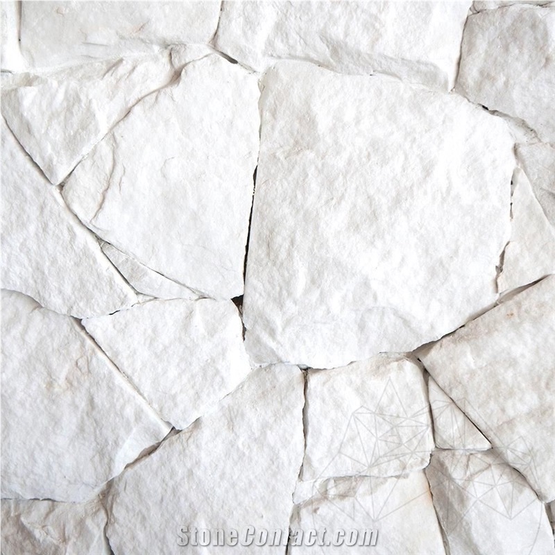 Rock Face Thassos Polygonal Marble
