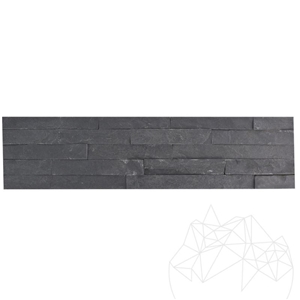 Rusty Black Slate Panel 15 X 60 cm