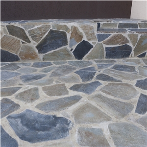 Sikis Polygonal Slate Flagstone Patio- Flagstone Walkway Pavers